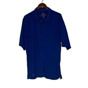 Men's Nike Dr-Fit Royal Blue Polo Shirt